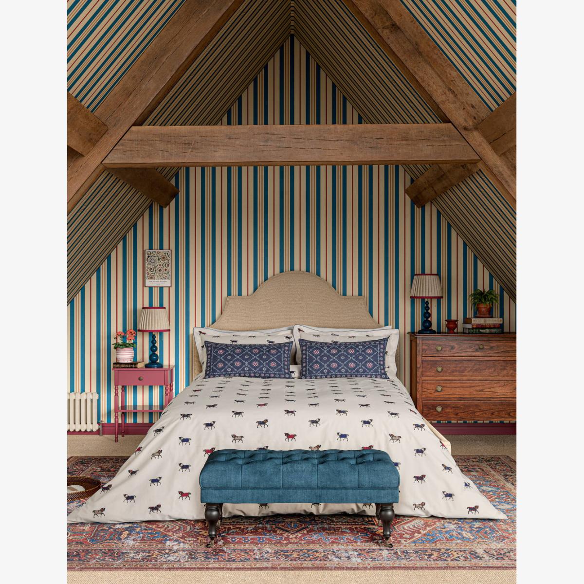 Joules Pure Cotton Dressage Horses Bedding Set - 6FT - Cream Mix, Cream Mix – image 1