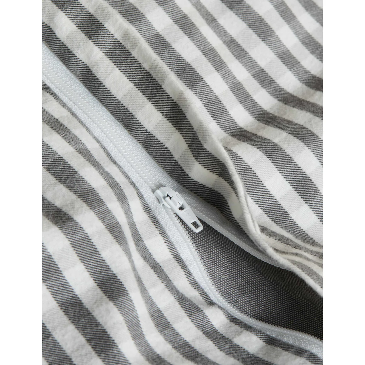 M&S Brushed Cotton Melange Gingham Bedding Set Charcoal – image 5