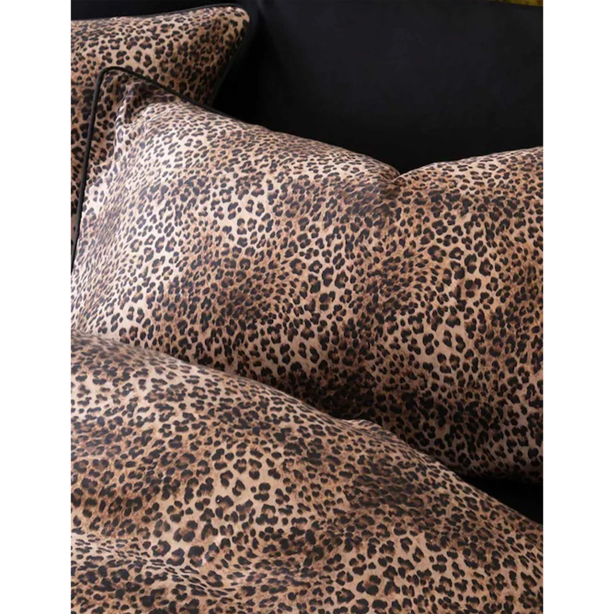 Rockett St George Pure Cotton Sateen Leopard Love Duvet Set Brown Mix – image 2