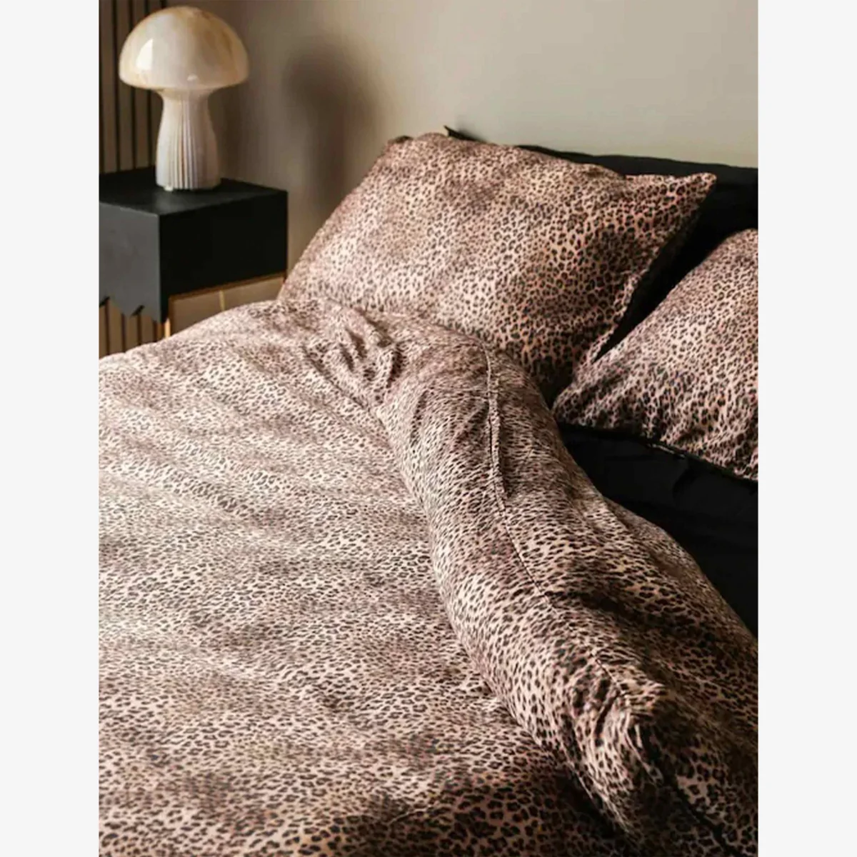 Rockett St George Pure Cotton Sateen Leopard Love Duvet Set Brown Mix – image 1