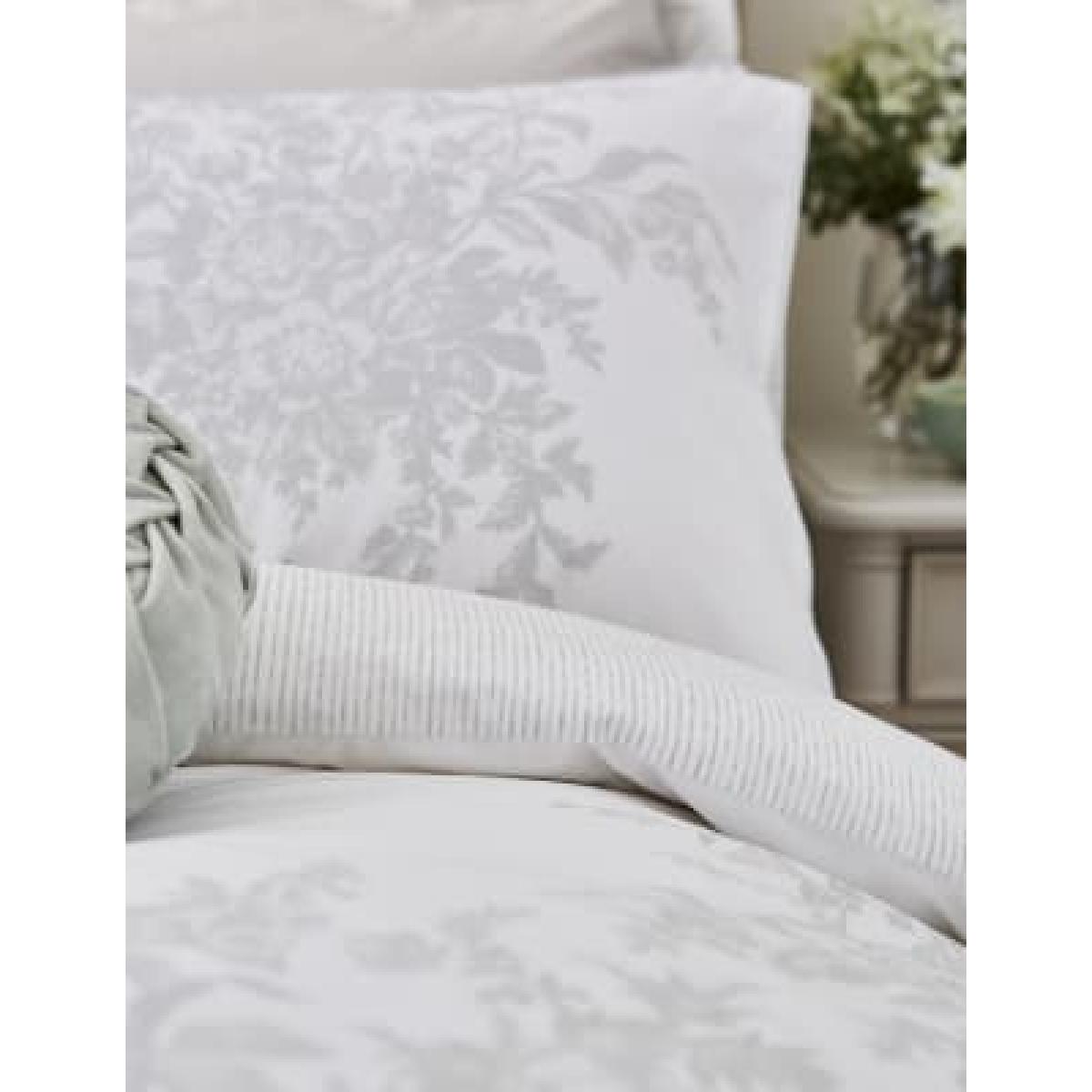 Laura Ashley  Pure Cotton Picardie Fennel Bedding Set - SGL - Light Grey, Light Grey – image 2