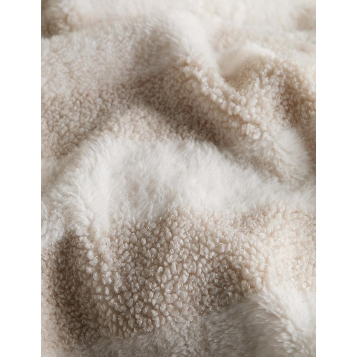 M&S Collection Borg & Fleece Striped Bedding Set - SGL - Natural Mix, Natural Mix – image 4