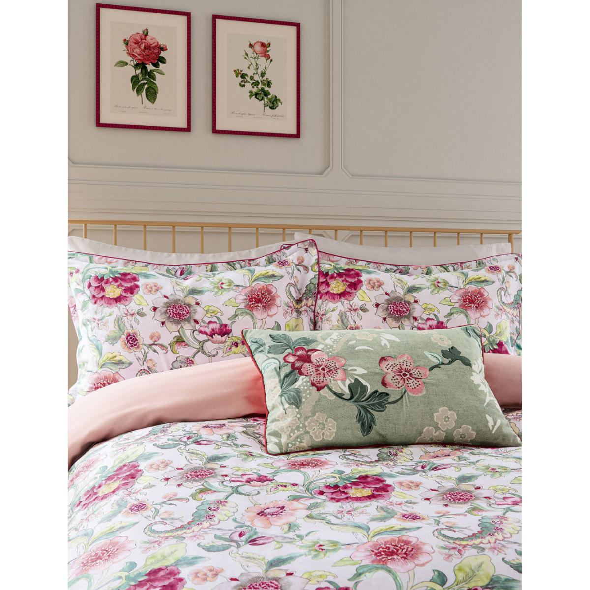 English Heritage Pure Cotton Piccadilly Park Bedding Set - 5FT - Pink, Pink – image 2