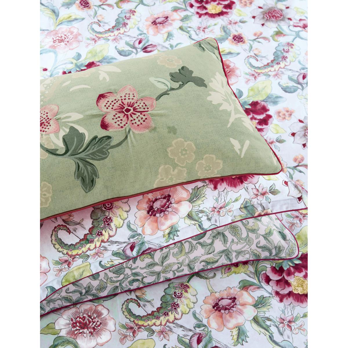 English Heritage Pure Cotton Piccadilly Park Bedding Set - 5FT - Pink, Pink – image 5