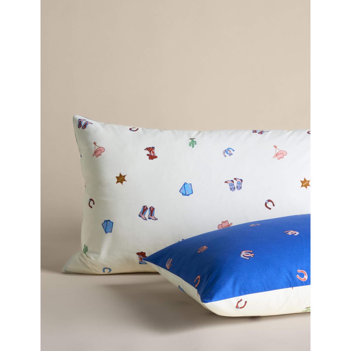 M&S Collection unisex Cotton Blend Cowboy Boot Print Bedding Set - SGL - Natural Mix, Natural Mix – image 4