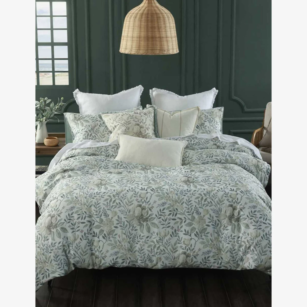 MM Linen Pure Cotton Whisper Bedding Set Medium Grey Mix – image 1
