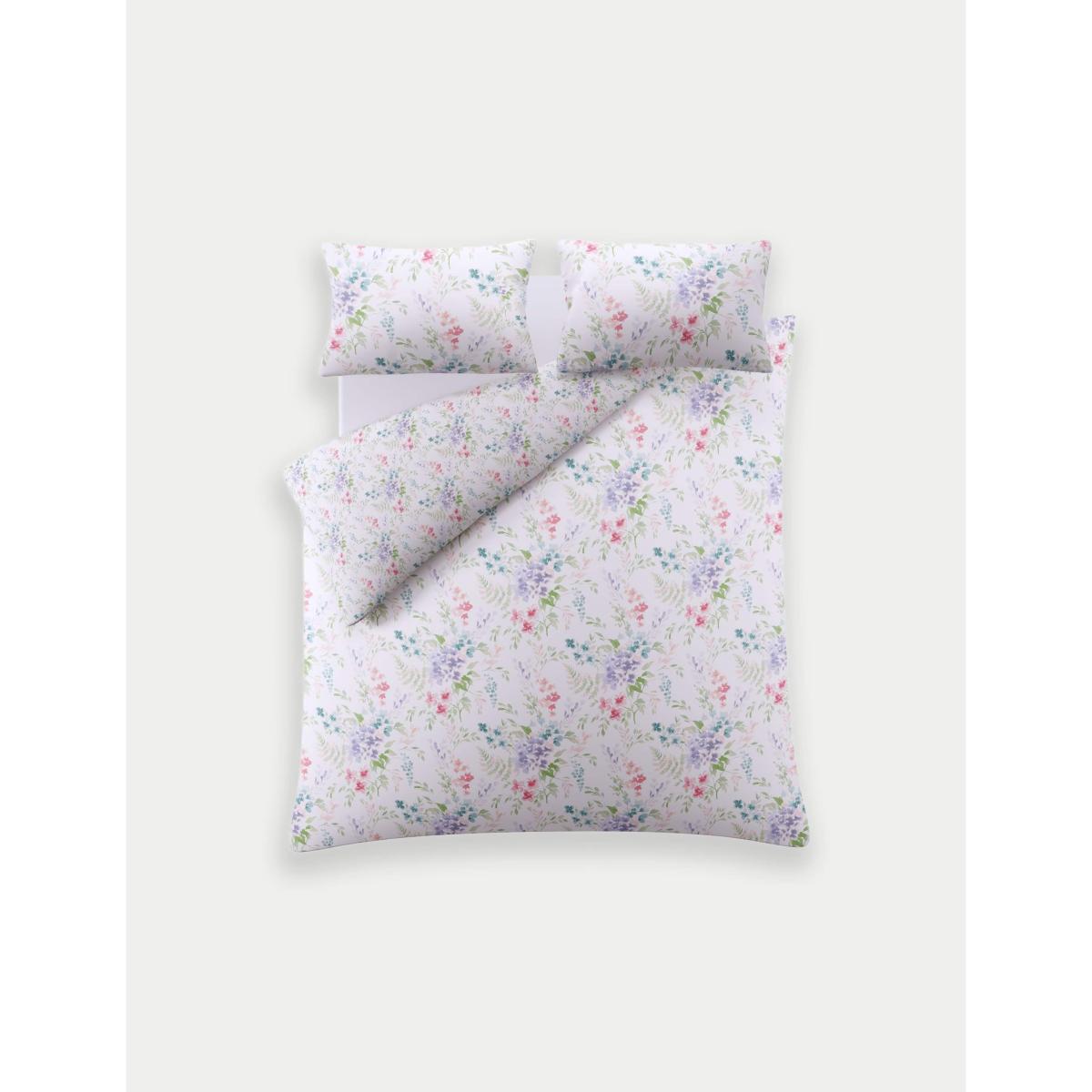 Laura Ashley Pure Cotton Audlen Flowers Bedding Set - SGL - White Mix, White Mix – image 4