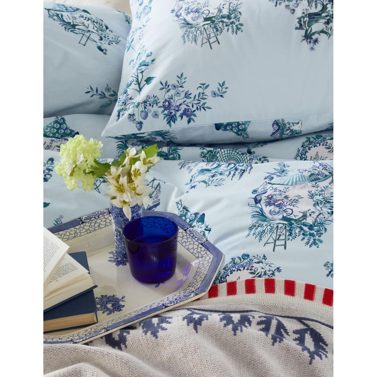 Cath Kidston Pure Cotton 30 Years Toile Bedding Set - DBL - Pale Blue, Pale Blue – image 3