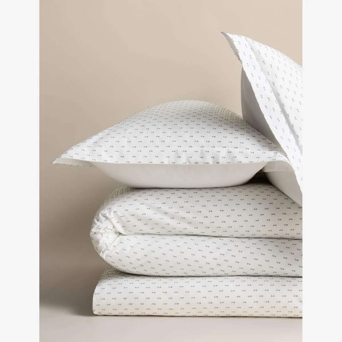 M&S Pure Cotton Oxford Edge Dobby Bedset Moss – image 1