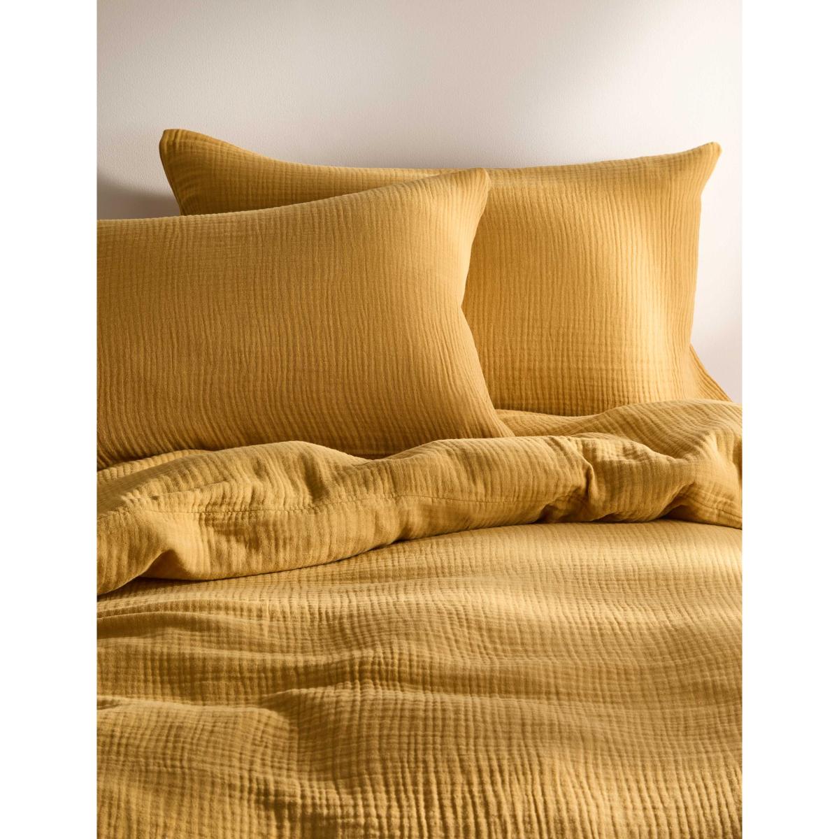 M&S Pure Cotton Muslin Bedding Set Cobalt – image 2