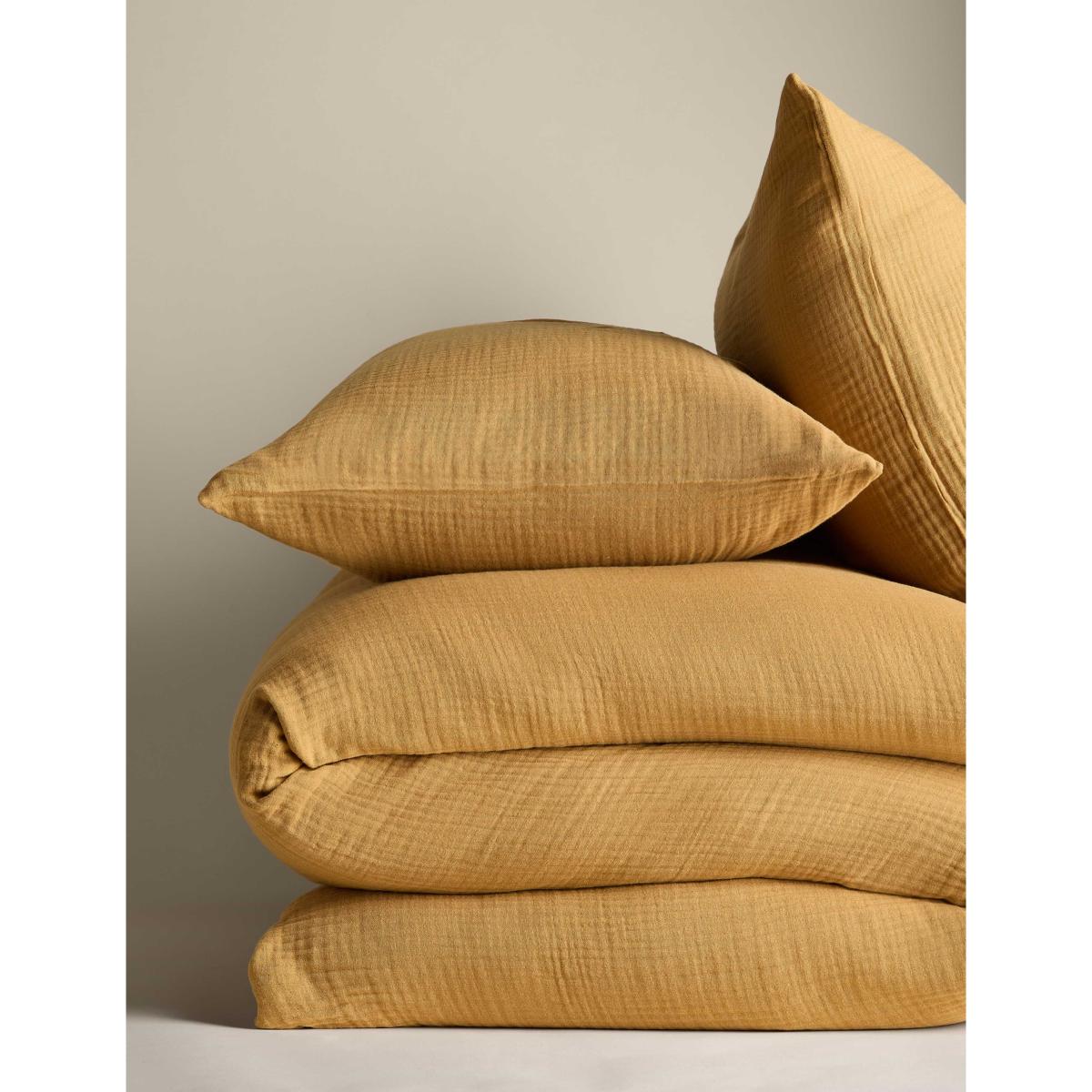 M&S Pure Cotton Muslin Bedding Set Cobalt – image 3