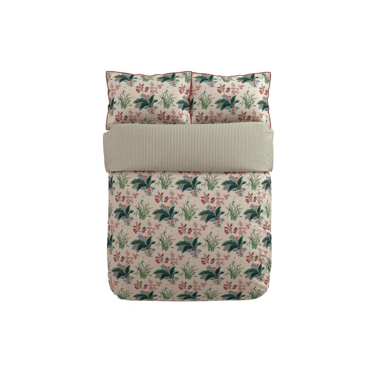 Sanderson Pure Cotton Sateen Enys Garden Bedding Set - DBL - Green Mix, Green Mix – image 4
