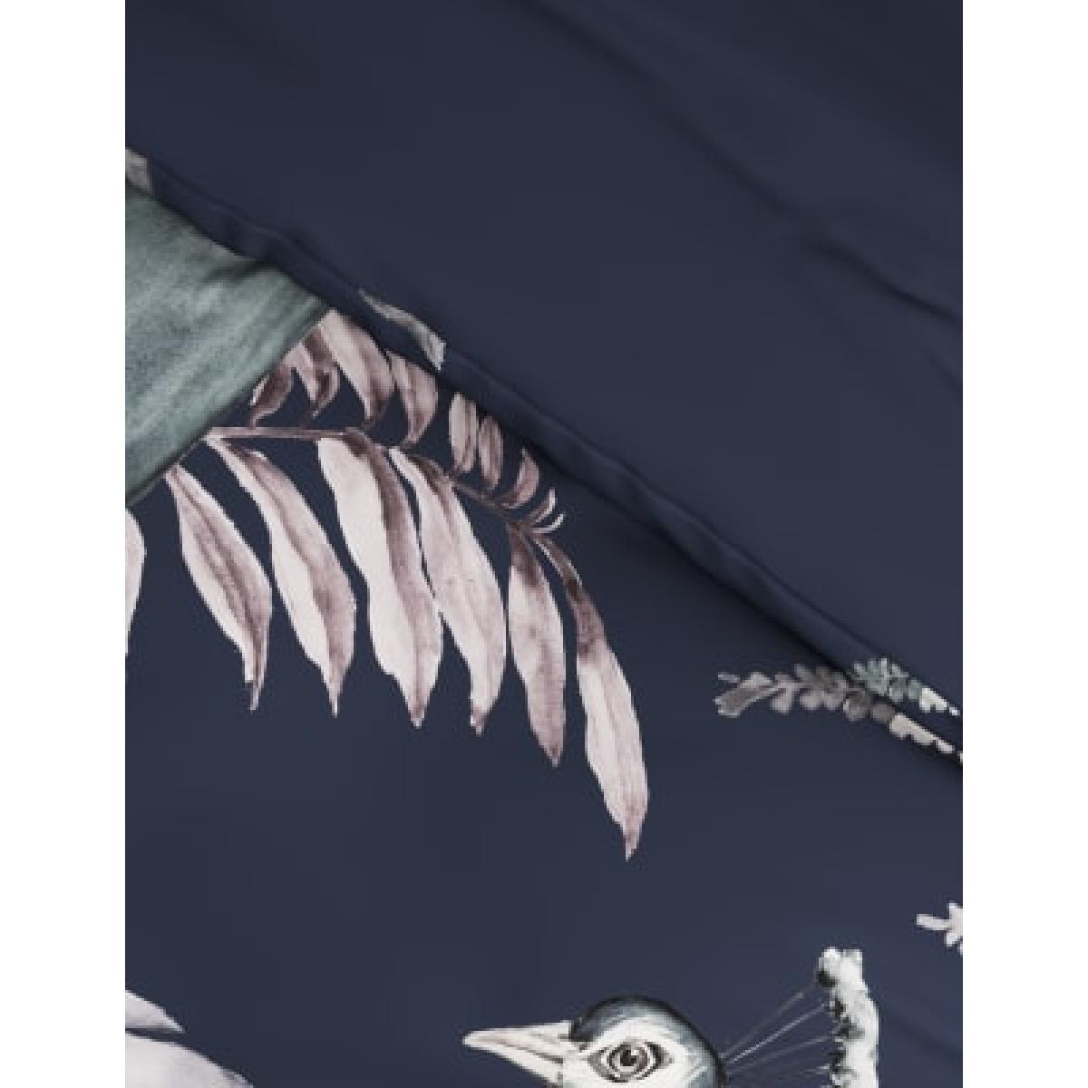 M&S Pure Cotton Sateen Peacock Bedding Set - SGL - Navy Mix, Navy Mix – image 2