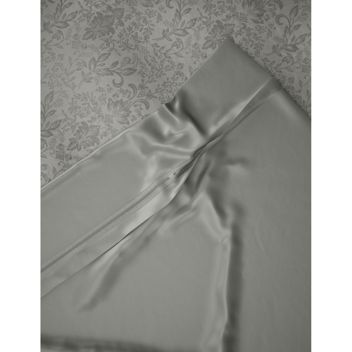M&S Pure Cotton Aurelie Damask Jacquard Bedding Set - SGL - Grey Mix, Grey Mix – image 4