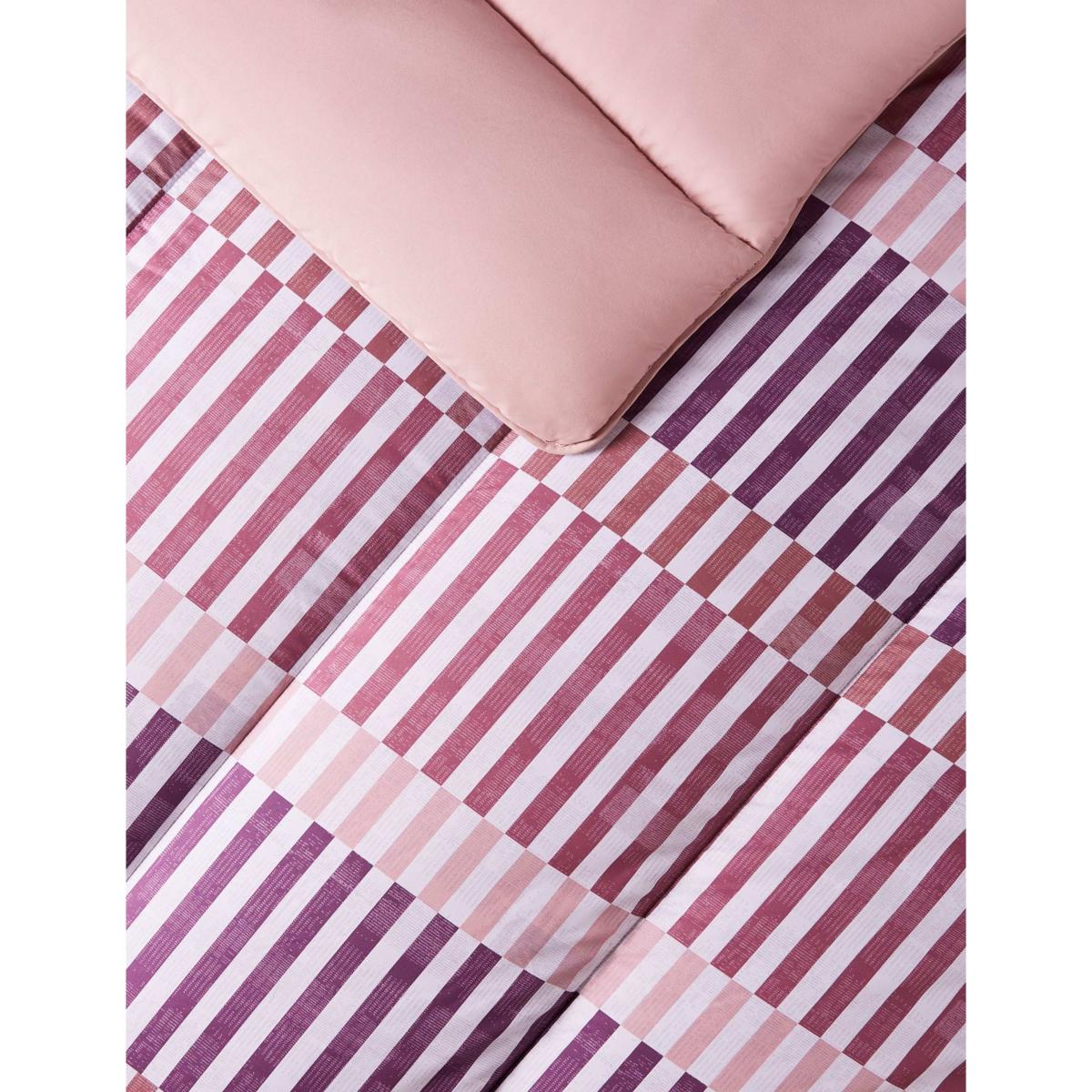 Night Lark Rosy Stripes 10.5 Tog Coverless Duvet Set Pink – image 4