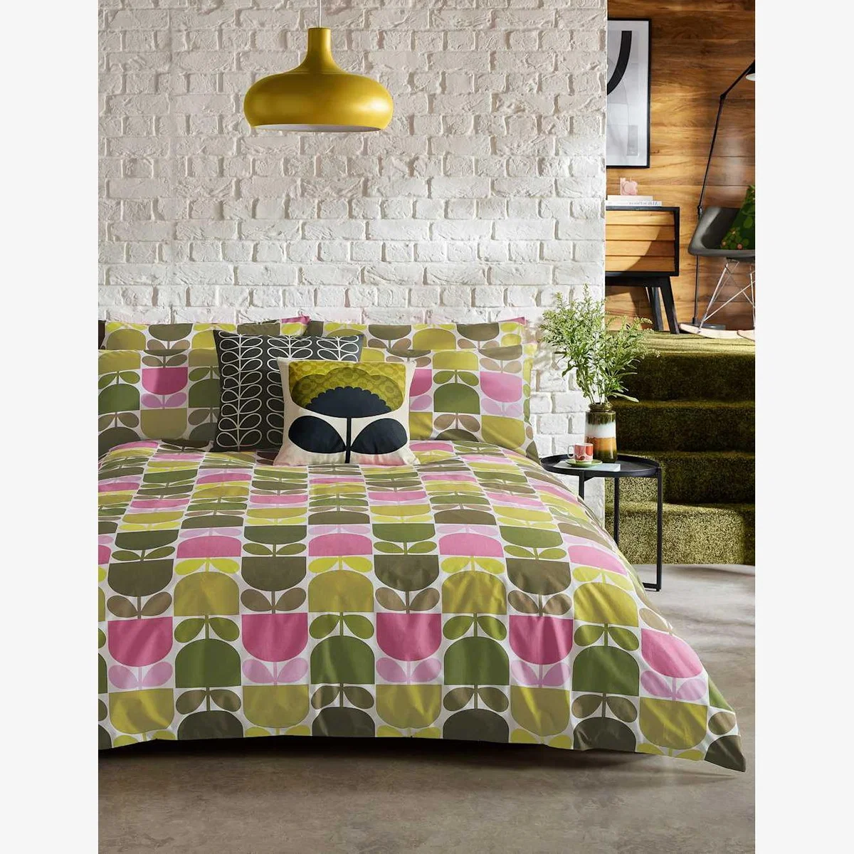 Orla Keily Pure Cotton Multi Block Stem Bedding Set - 6FT, Multi – image 1