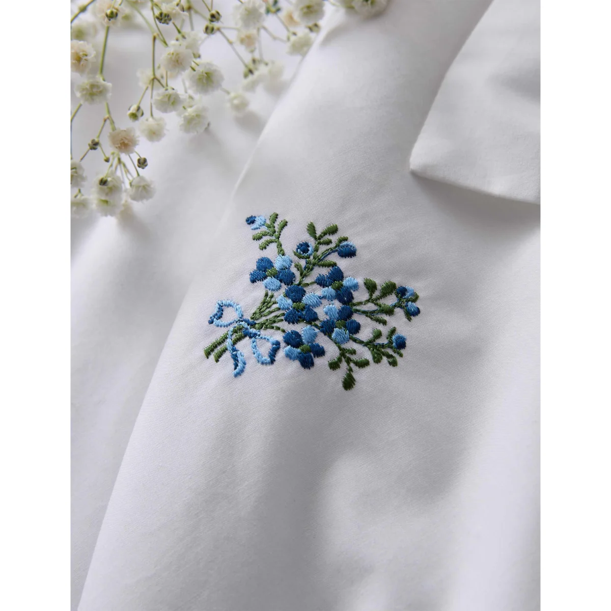 Historic Royal Palaces Pure Cotton Royal Embroidery Bedding Set White Mix – image 3