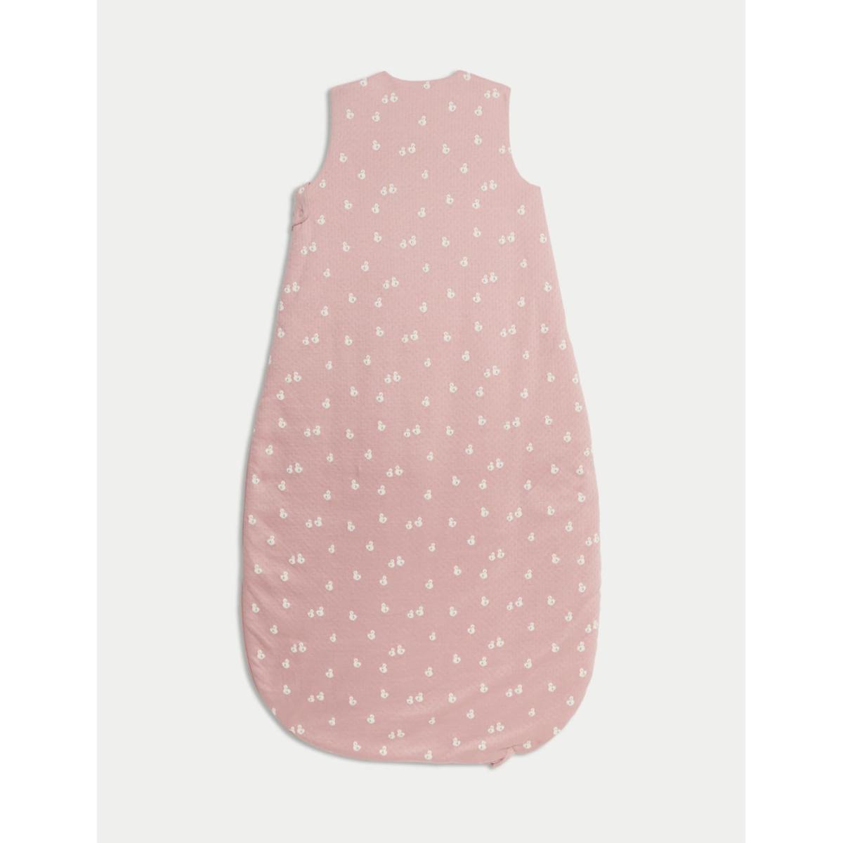 M&S Collection Girls Pure Cotton Duck Print 2.5 Tog Sleeping Bag (0-3 Yrs) - 6-18M - Pink Mix, Pink Mix – image 2