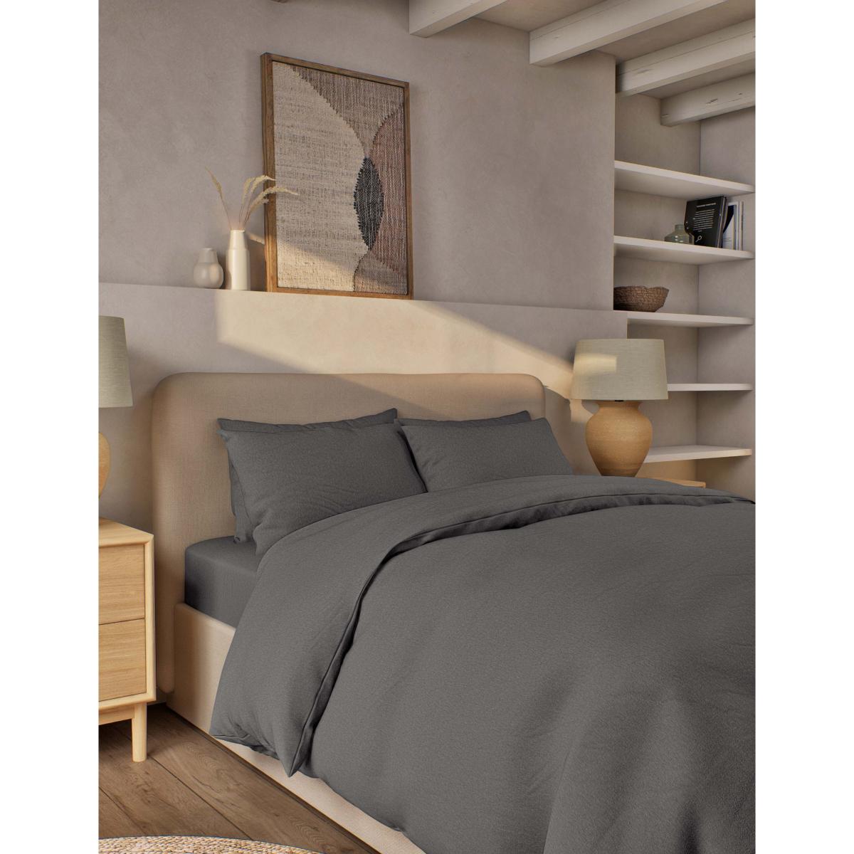 M&S Pure Brushed Cotton Bedding Set Duck Egg – image 2