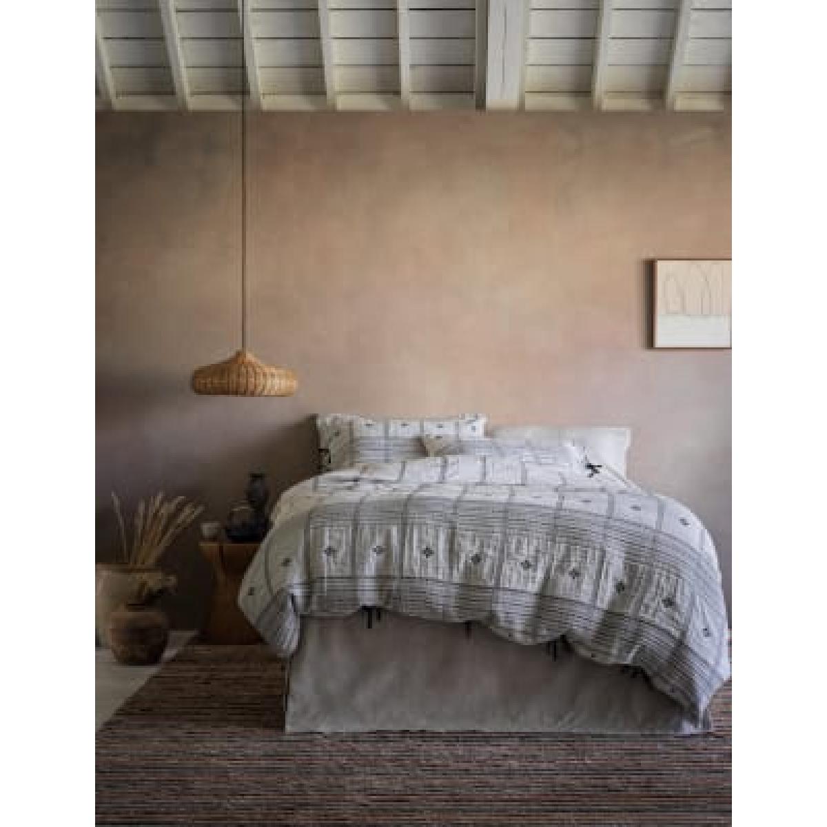 M&S X Fired Earth Casablanca Collection Kubba Woven Bedding Set - 5FT - Grey, Grey – image 4