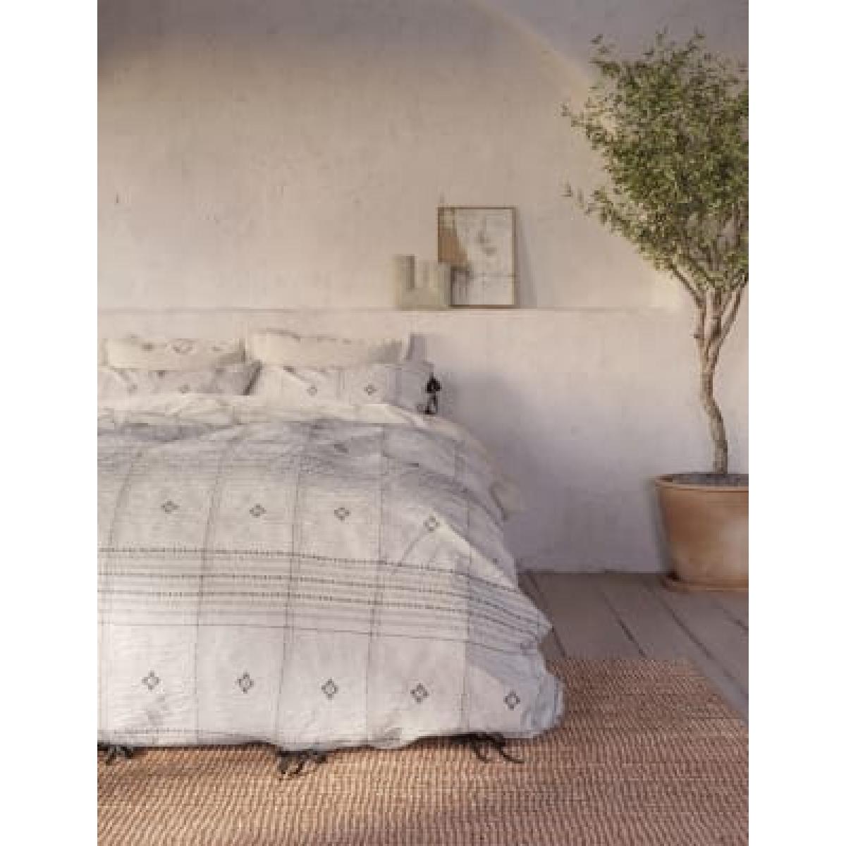M&S X Fired Earth Casablanca Collection Kubba Woven Bedding Set - 5FT - Grey, Grey – image 7