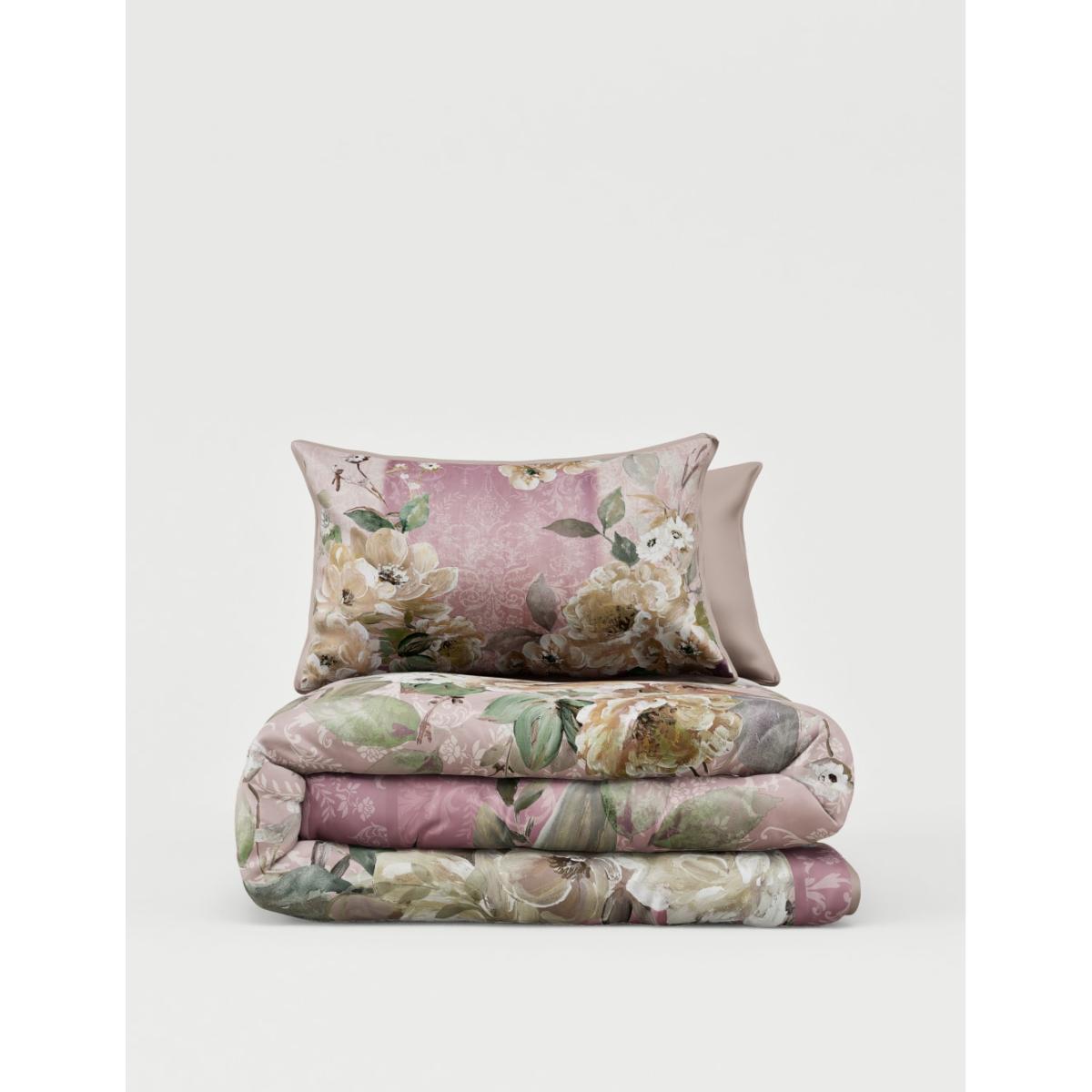 M&S Collection Pure Cotton Sateen Emilie Enchanted Bedding Set - 6FT - Green Mix, Green Mix,Pink Mix – image 3