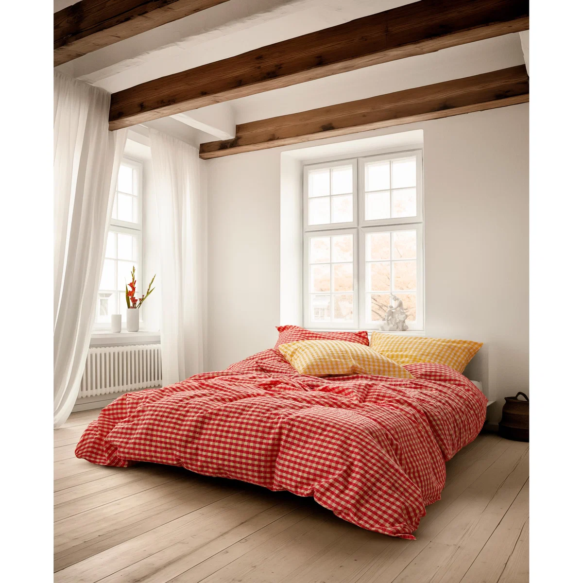 Juna Bæk&Bølge bed set 150x210 cm Red-yellow – image 2