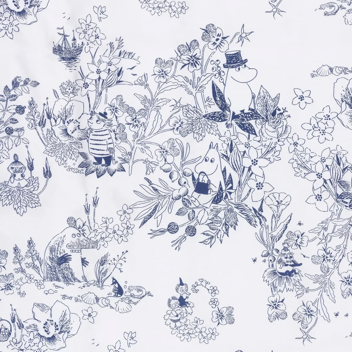 Moomin Arabia Mumin Haru bedding set Blue 150x210 cm – image 3