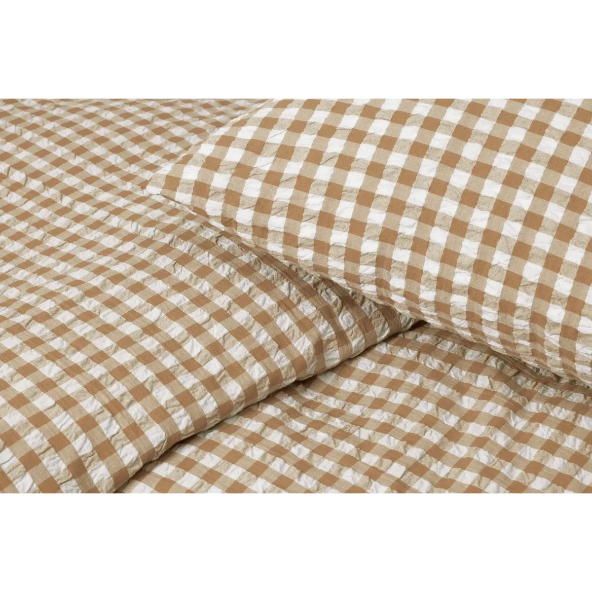 Juna Bæk&Bølge bed set 220x220 cm Caramel-offwhite – image 2