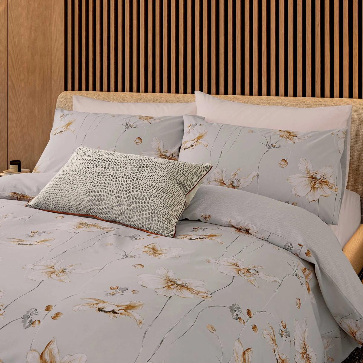 Nalu Alaula Duvet Set - Grey and Gold - Super King In Grey/Gold – image 2