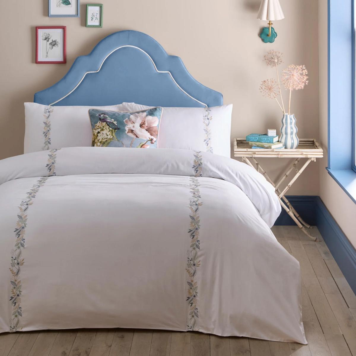 Appletree Julianna Embroidery Duvet Set - White - Double – image 5