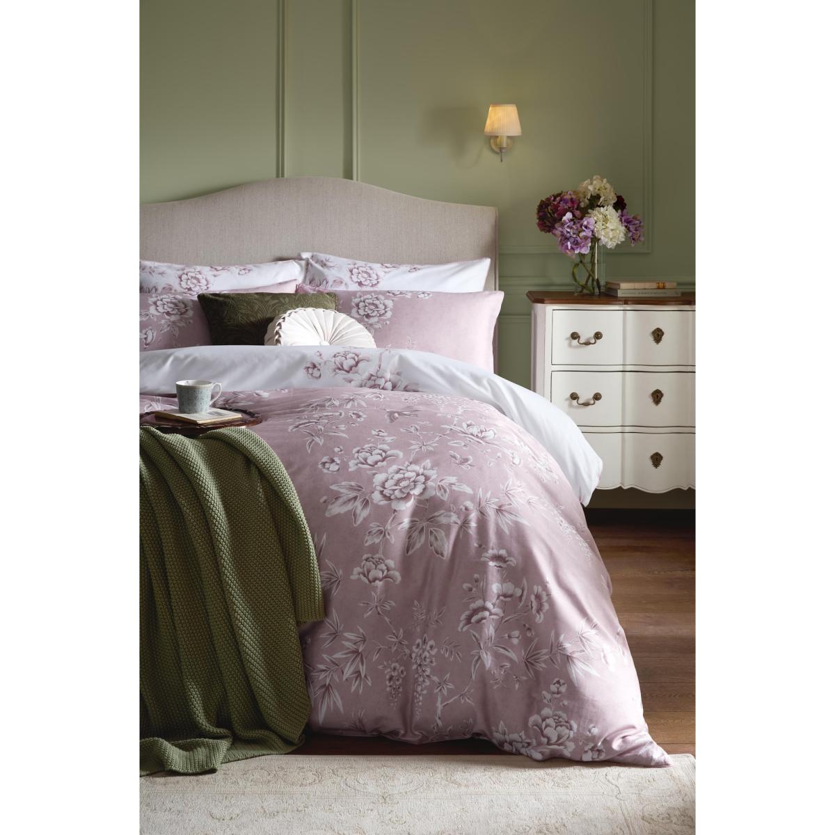 Laura Ashley Rowsham Garden Dark Blush Duvet Set - Pink - Double – image 3