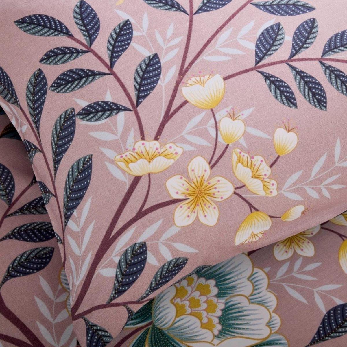 Sara Miller Oriental Blossom Duvet Set - Pink/Navy - Single In Navy/Pink – image 4