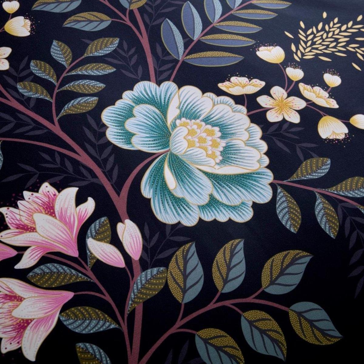 Sara Miller Oriental Blossom Duvet Set - Pink/Navy - Single In Navy/Pink – image 5