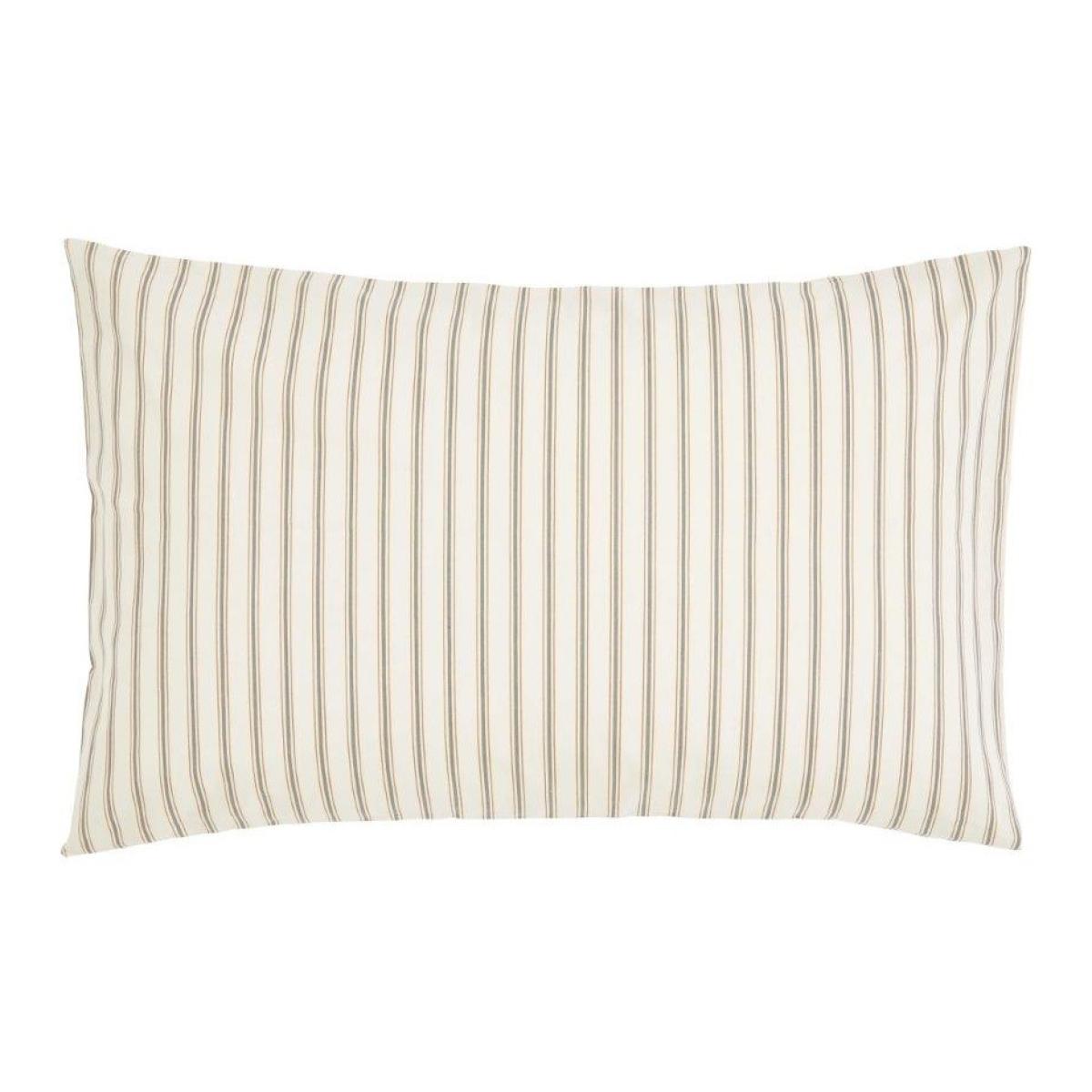Helena Springfield Ticking Stripe Duvet Set - Graphite/Copper - Super King – image 4