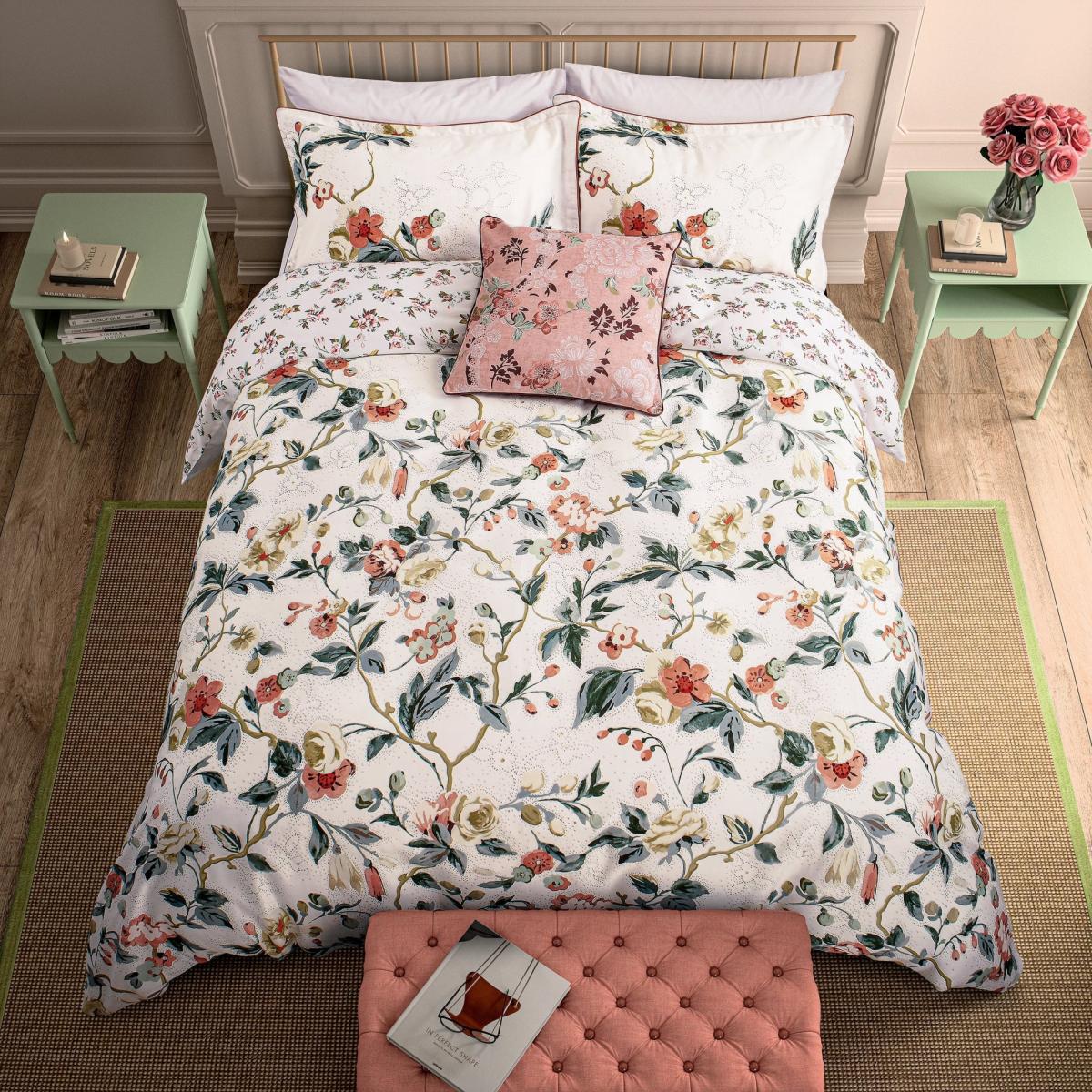 English Heritage Craven Street Floral Trail Duvet Set - Multi - Double – image 2