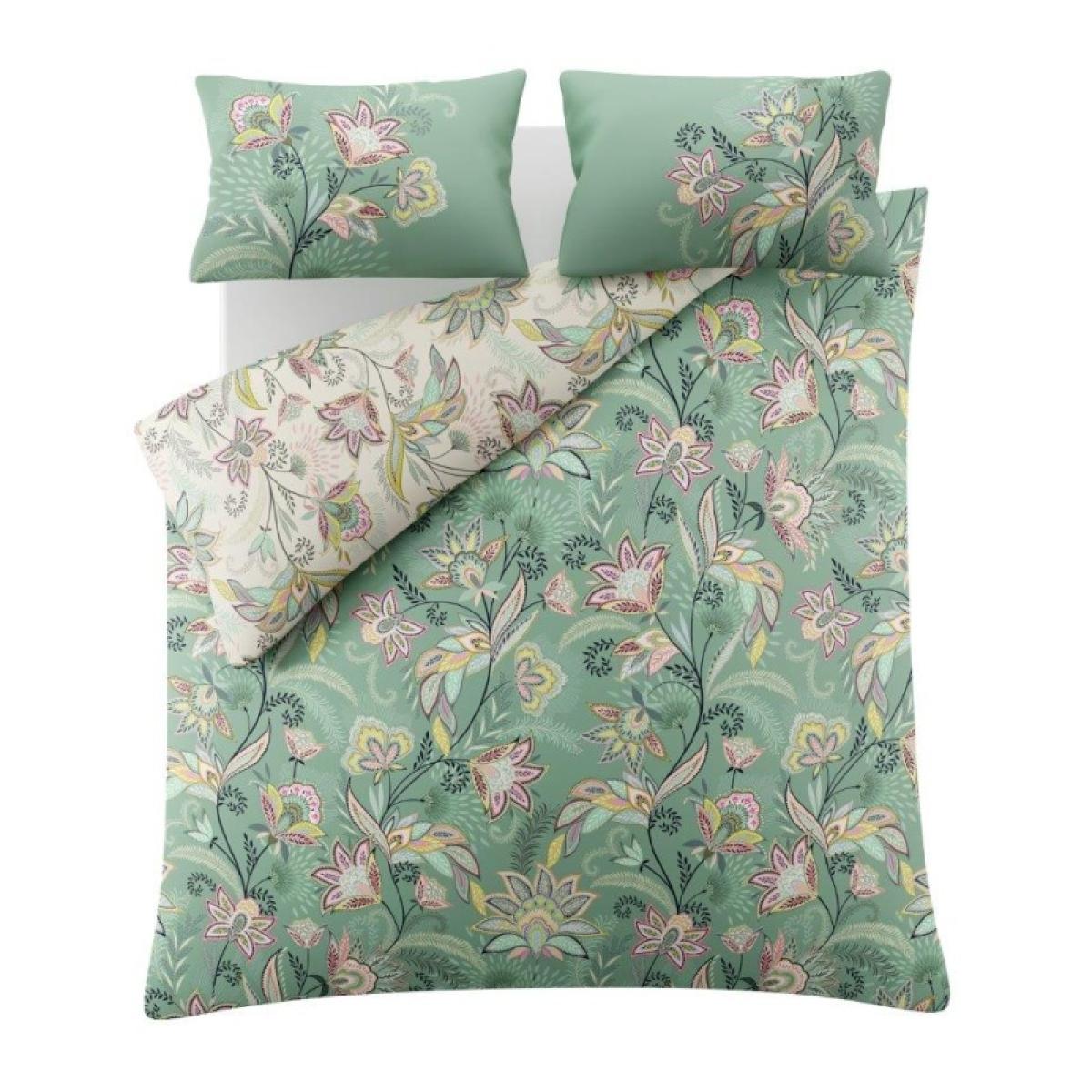 Sara Miller Passiflora Duvet Set - Sage/Stone - Super King In Stone/Sage – image 12