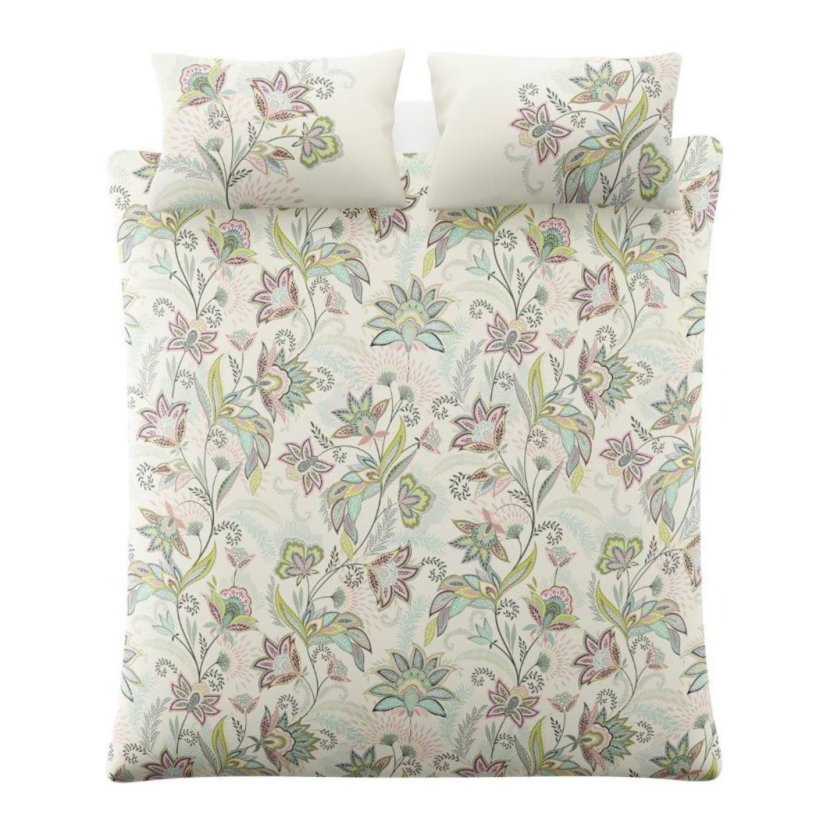 Sara Miller Passiflora Duvet Set - Sage/Stone - Super King In Stone/Sage – image 7