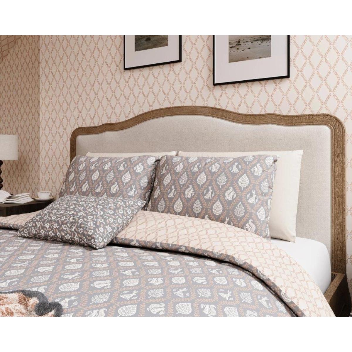Helena Springfield Woodland Trellis Duvet Set - Graphite/Copper - Double – image 3