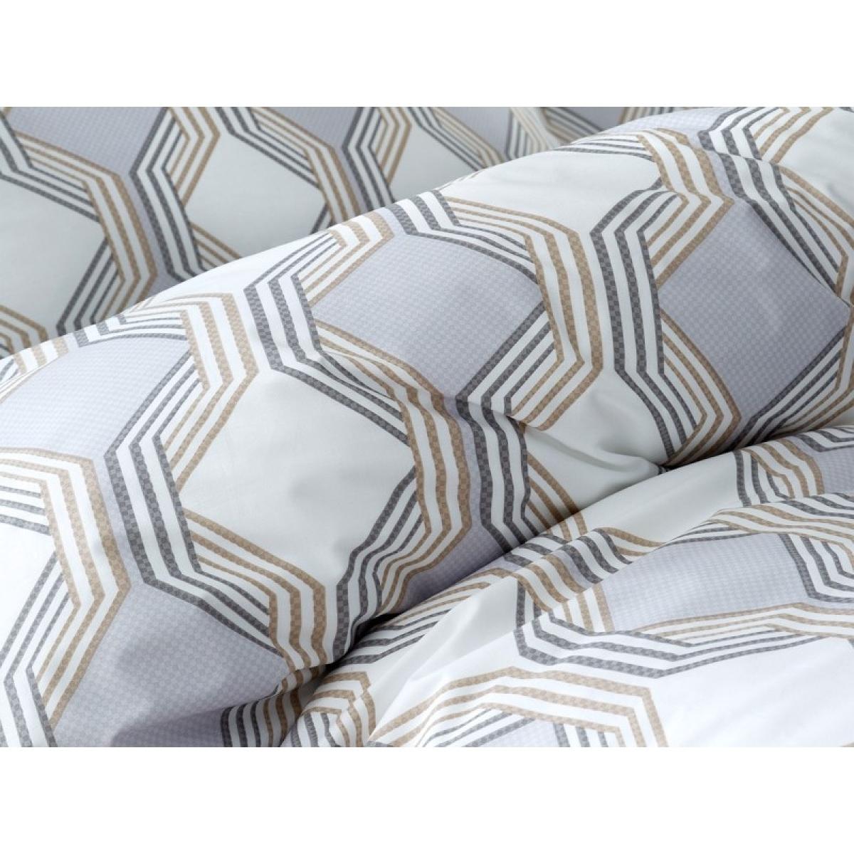 Bianca Atticus Geometric Duvet Set - Super King In Grey – image 10