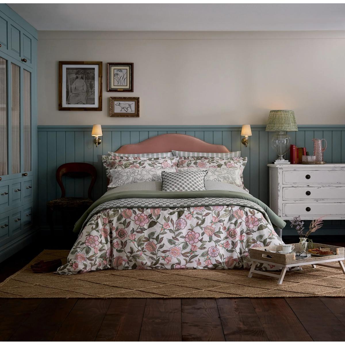 Joules Juliette Khaki Duvet Set - Green - Single – image 2