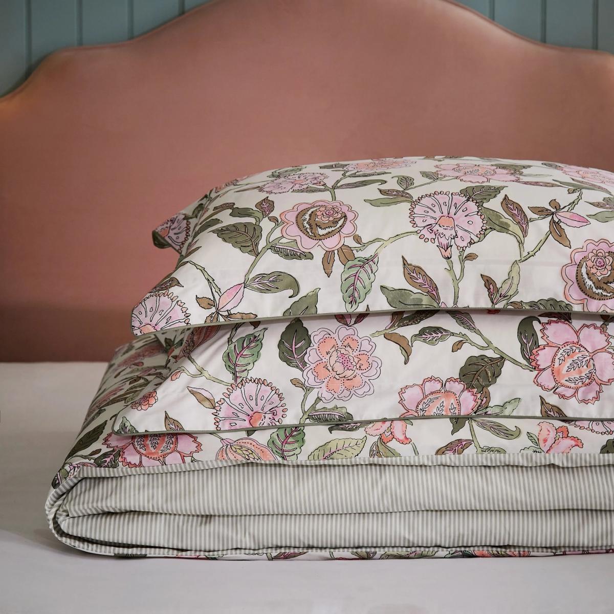 Joules Juliette Khaki Duvet Set - Green - Single – image 5