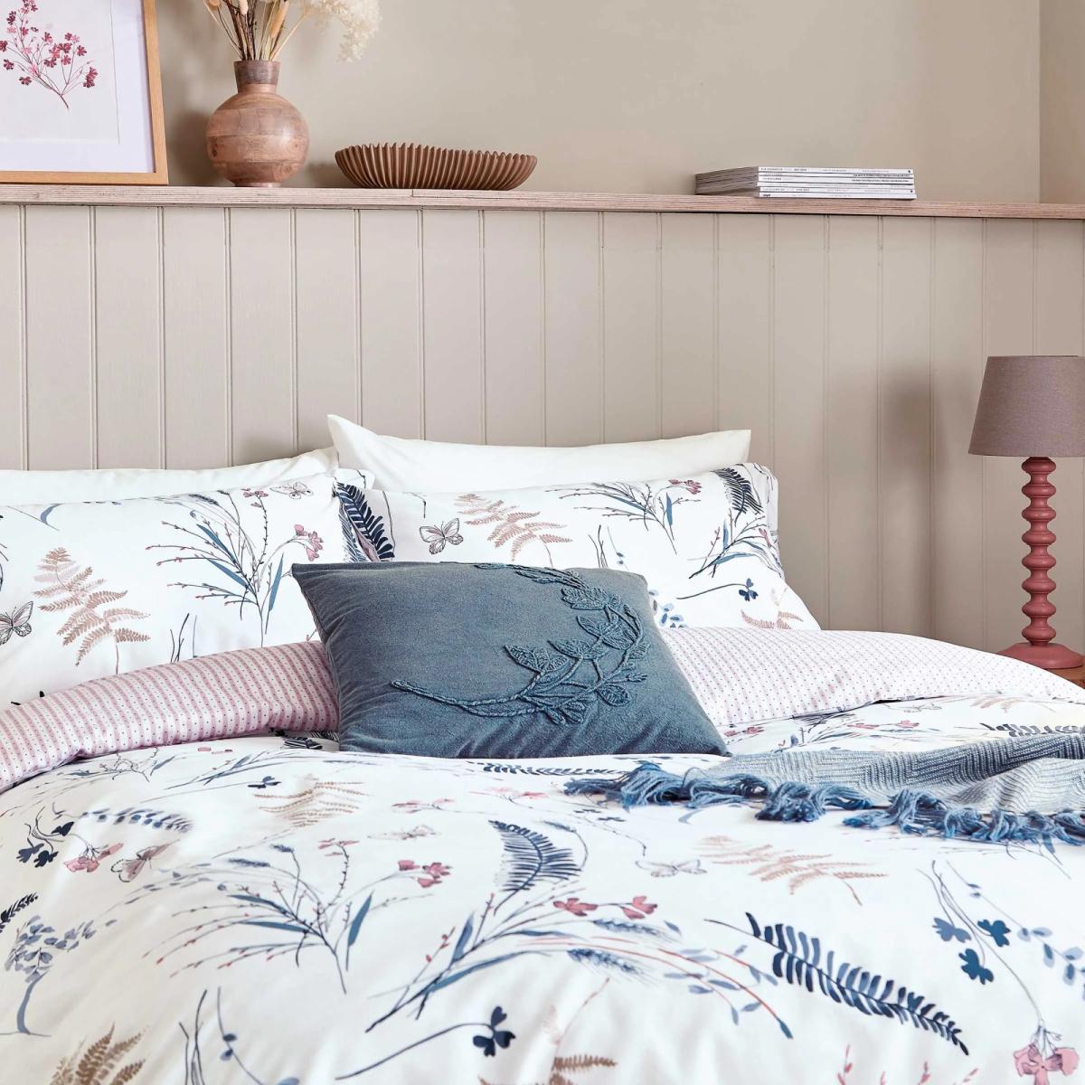 Helena Springfield Sophie Duvet Set - Denim Blue/Pink - Double – image 2
