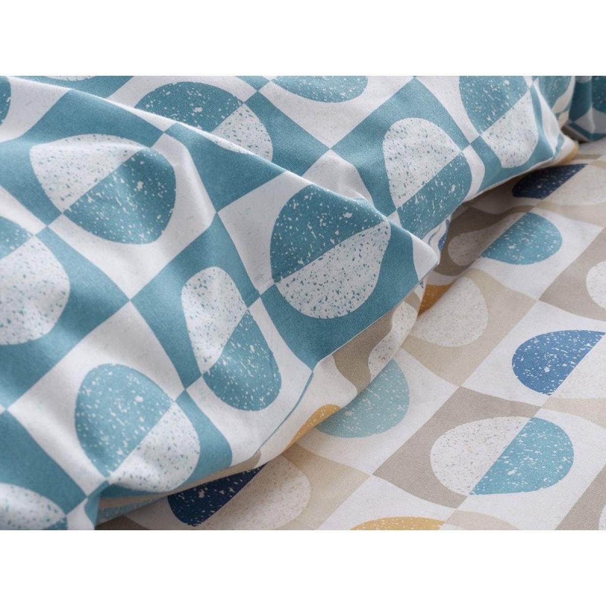 Bianca Hans Retro Spot Duvet Set - Super King In Blue/Yellow – image 10