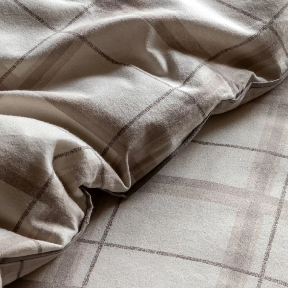 Bramble Check Brushed Cotton Duvet Set, Super King – image 5