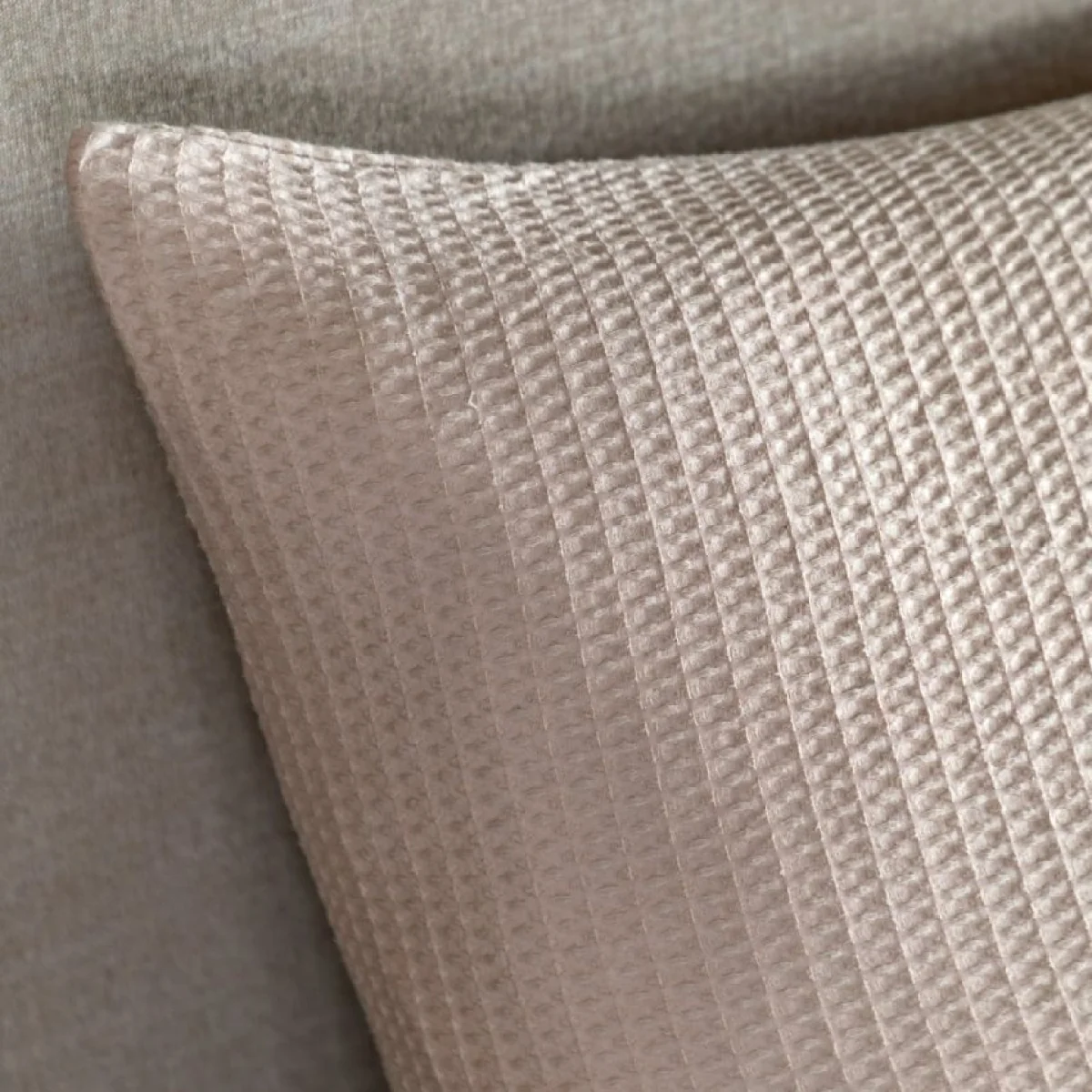 Nella Textured Jacquard Quilt Cover Set in Taupe, Super King – image 5