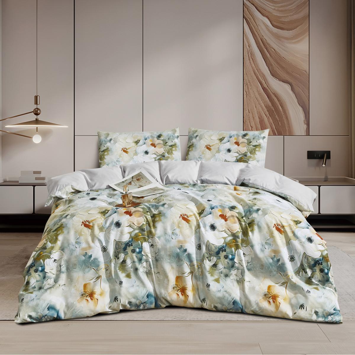 Clara Floral Printed Duvet Set - Multi / Double
