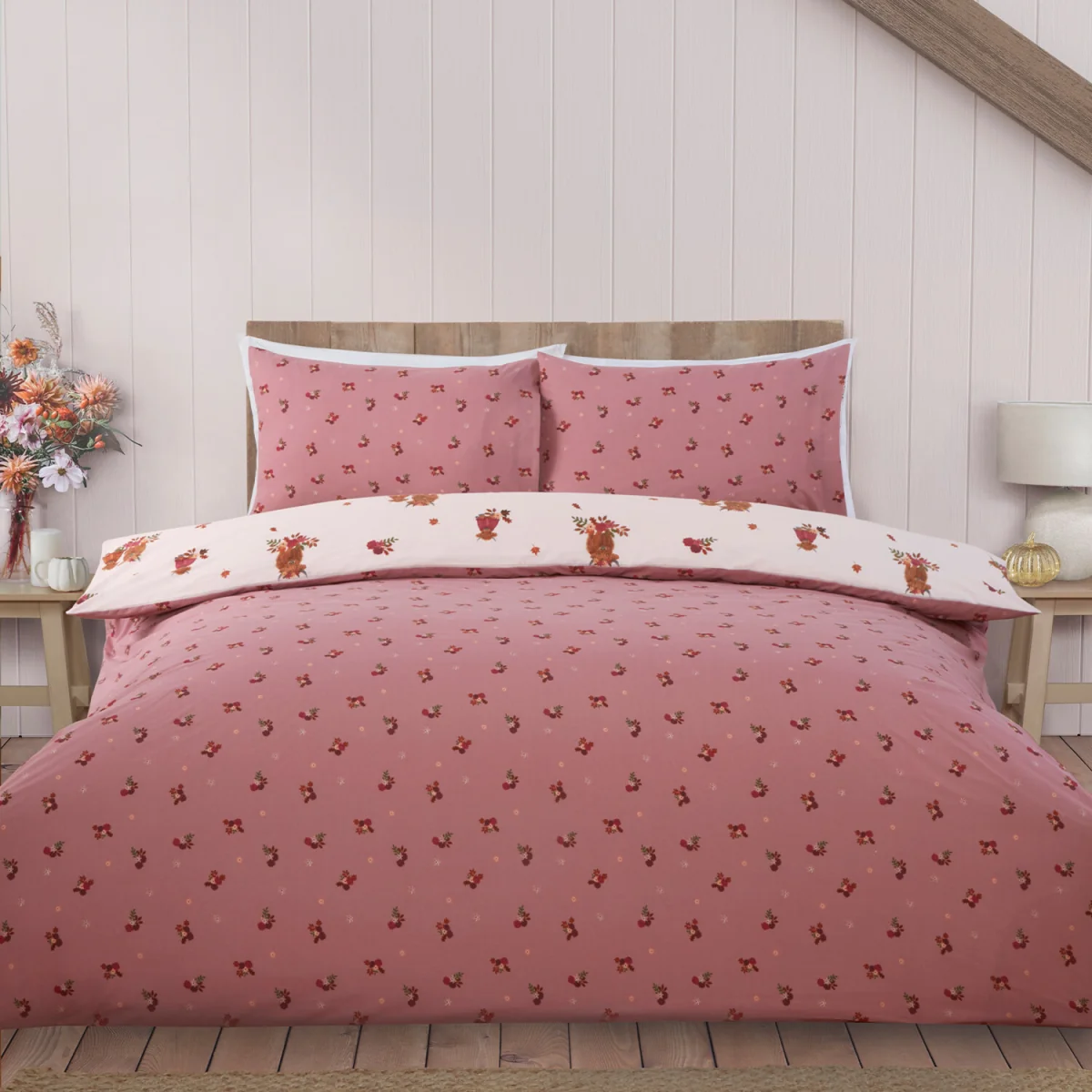 Lola Highland Cows Duvet Set - Blush / King – image 2