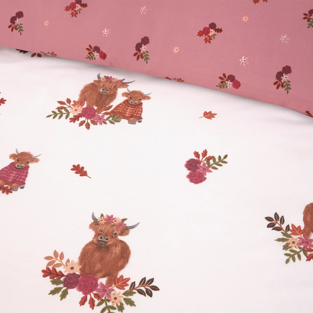 Lola Highland Cows Duvet Set - Blush / King – image 4