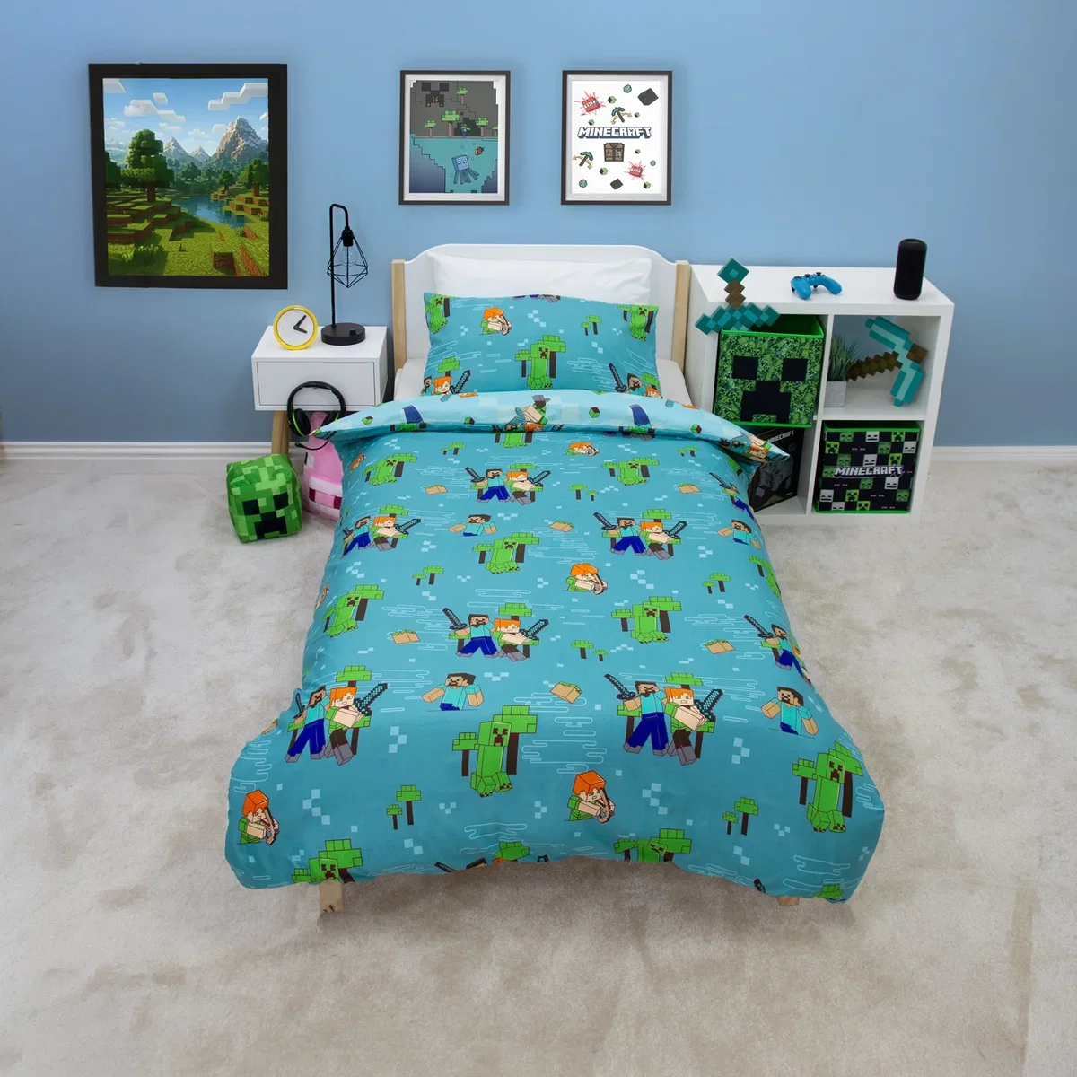 Minecraft Level Up Duvet Set – image 1